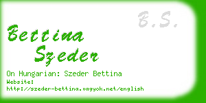 bettina szeder business card